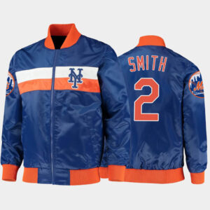 Men's New York Mets Starter Royal Midfield Satin Full-Snap Varsity Jacket