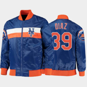 Men's Majestic Edwin Diaz White/Royal New York Mets Home Cool