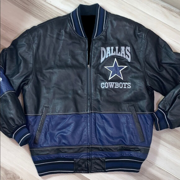 Dallas cowboys outlet black leather jacket