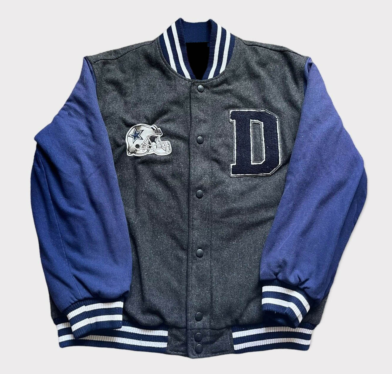 DALLAS COWBOYS RETRO CLASSIC RIB WOOL VARSITY JACKET – Sports