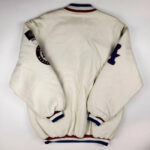 NLBM Team Atlanta Black Crackers White Wool Jacket