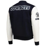 Navy White NFL Dallas Cowboys Varsity Jacket