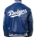 Royal Blue MLB Los Angeles Dodgers Leather Jacket