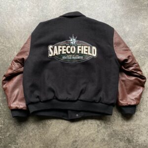 Maker of Jacket Fashion Jackets Seattle Mariners Safeco Field MLB 1999 Varsity