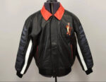 Vintage Disney Tigger Black Leather Jacket