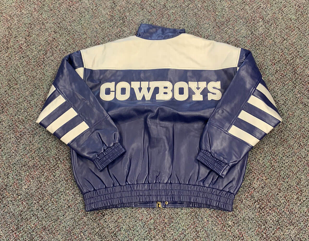 Vintage Dallas Cowboys Football Leather Jacket - Maker of Jacket