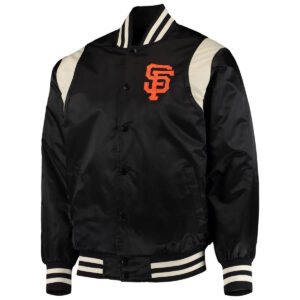 NEW YORK YANKEES MURDERERS ROW CHEST HIT SATIN JACKET (MIDNIGHT