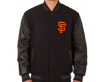 Black MLB San Francisco Giants Varsity Jacket