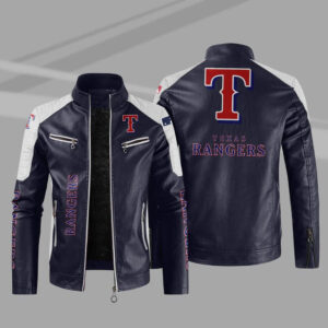 Maker of Jacket Sports Leagues Jackets MLB Texas Rangers Royal Blue Wool