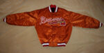 MLB Atlanta Braves Orange Satin Jacket