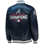Atlanta Braves World Series Champions Red Satin Jacket - Maker of