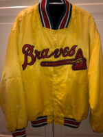 Maker of Jacket MLB Atlanta Braves Brown Satin