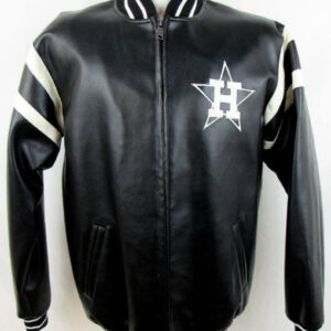 Houston Astros White Label Satin Bomber Jacket - MLJ