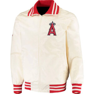 MLB California Angels Track Blue Varsity Jacket - Nycjackets