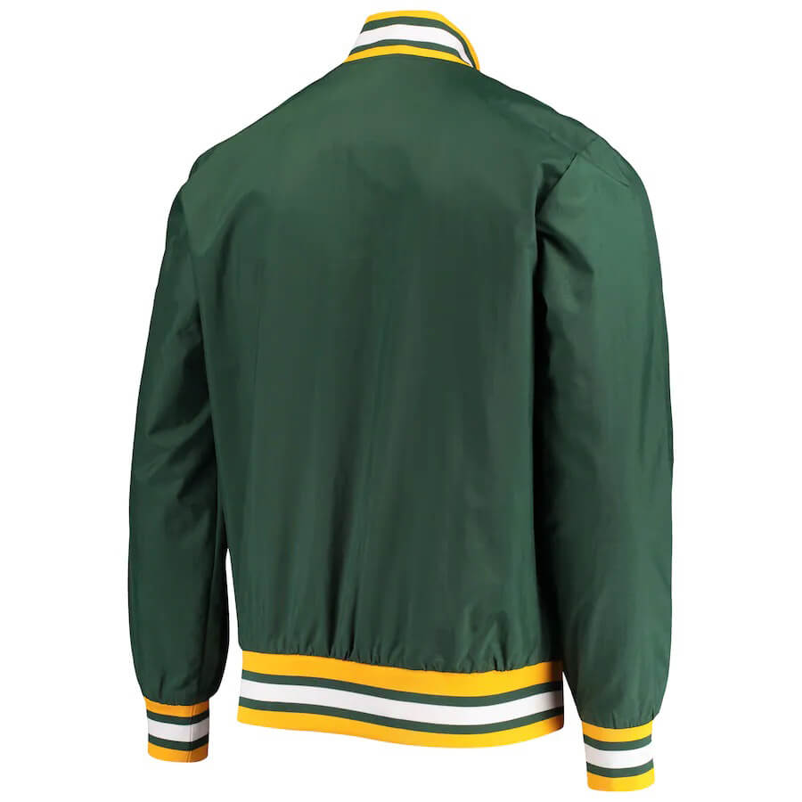 Maker of Jacket Sports Leagues Jackets MLB Oakland Athletics Green Windbreaker