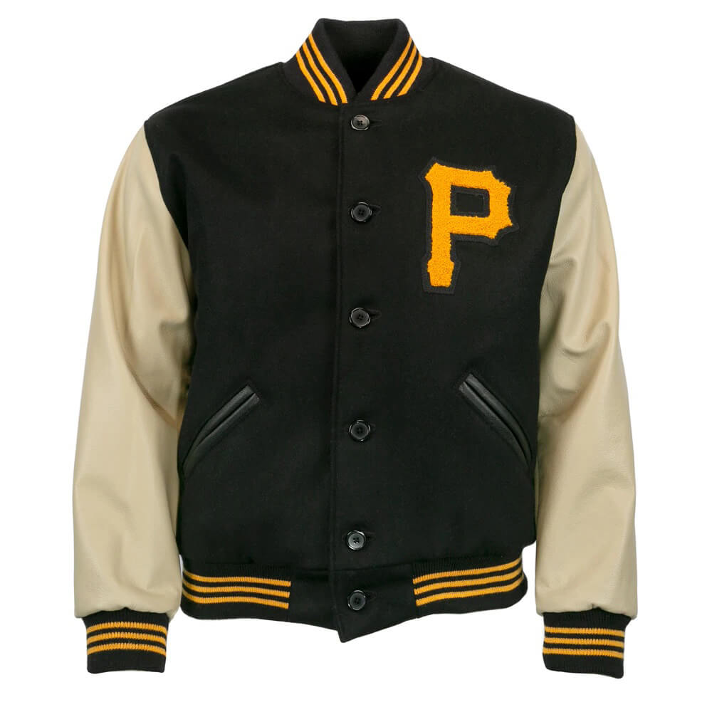 PITTSBURGH PIRATES REVERSIBLE WOOL JACKET - BLACK