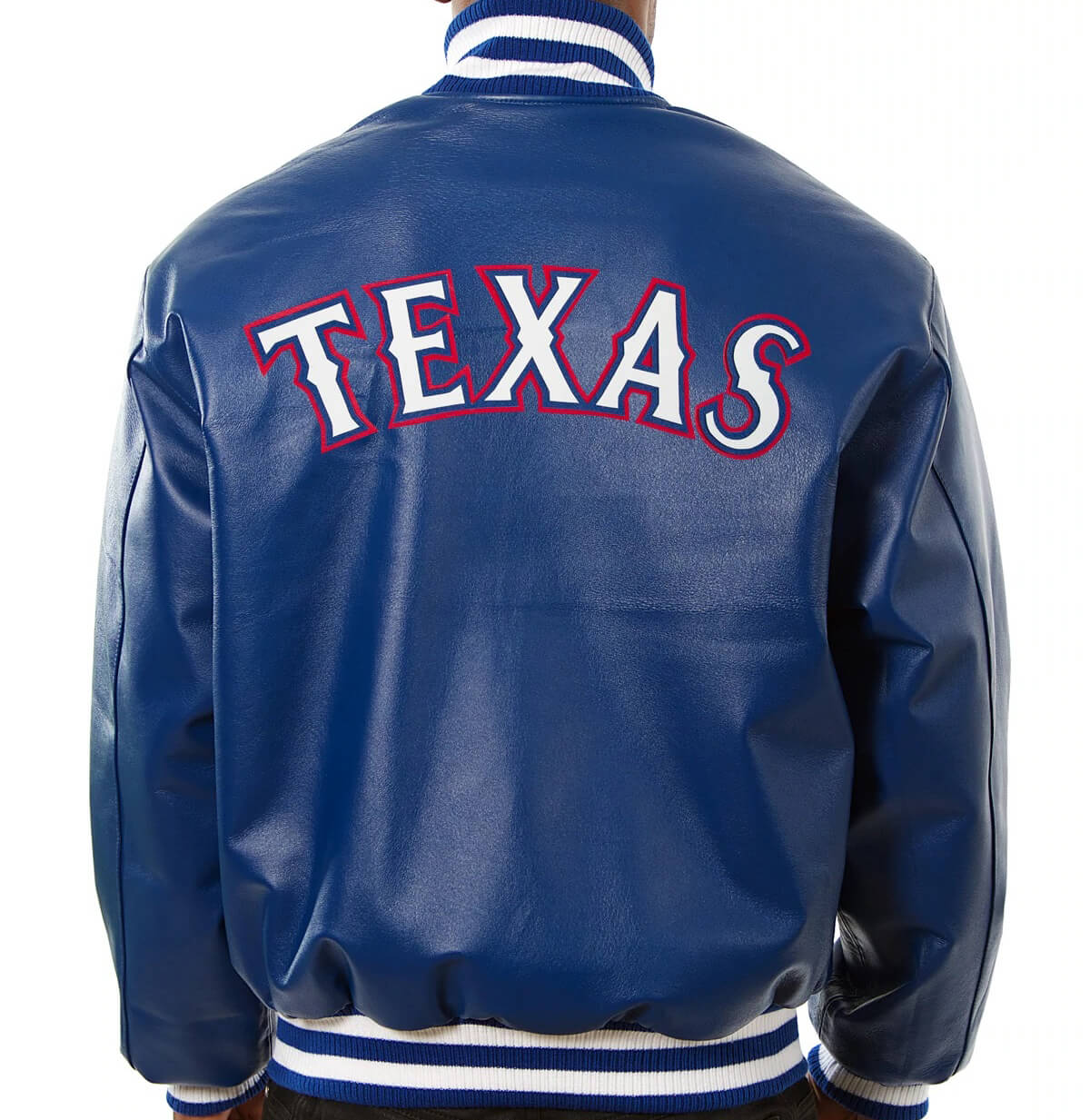 MLB Royal Blue Texas Rangers Leather Jacket - Maker of Jacket