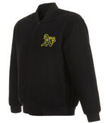 MLB Team Oakland Athletics Black Wool Jacket