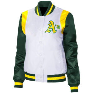 Starter Satin Gold/Green Oakland Athletics The Legend Jacket - Jacket Makers