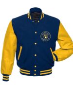 Milwaukee Brewers Blue Yellow Varsity Letterman Jacket