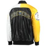 Milwaukee Brewers Tri Color Royal Gold White Jacket