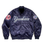 Bomber Starter Satin Dugout New York Yankees Golden Jacket - Jacket Makers