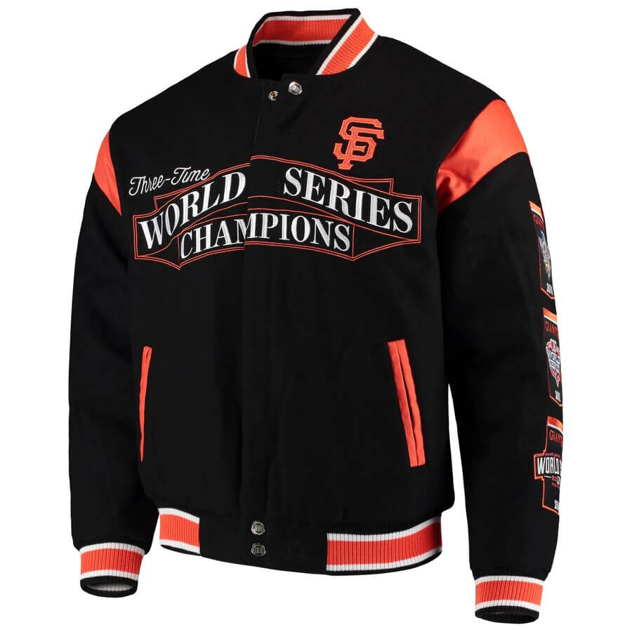 Maker of Jacket Sports Leagues Jackets MLB San Francisco Giants 8x World Series Champions