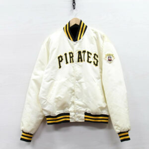 Vintage 80s Pittsburgh Pirates Starter Satin Bomber Jacket - Sz XL 