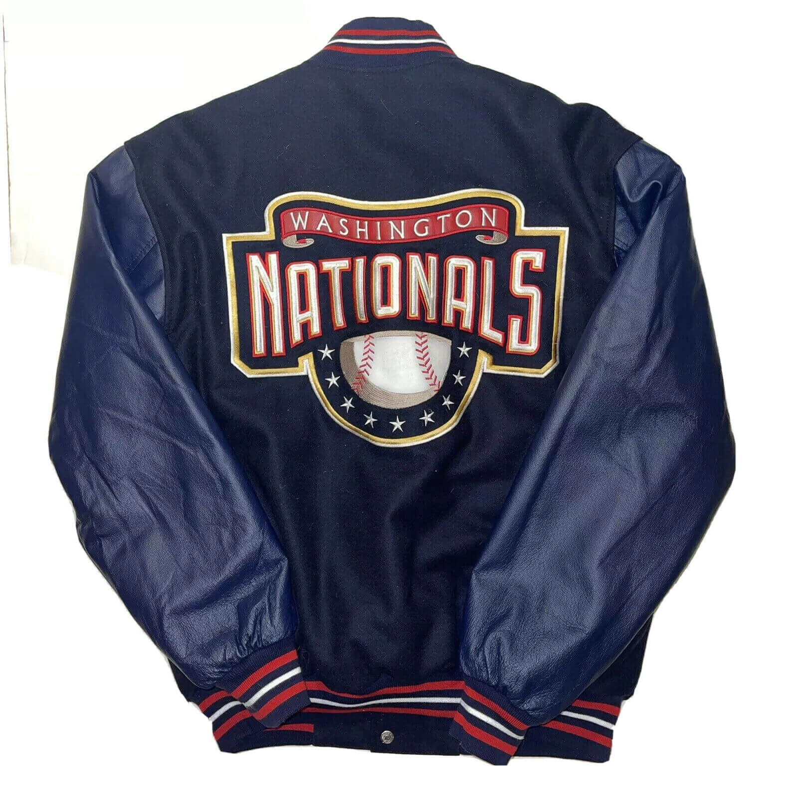 Maker of Jacket Fashion Jackets Vintage Washington Nationals Jeff Hamilton Varsity