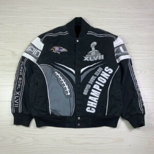 Baltimore Ravens Super Bowl Champions Bomber Jacket