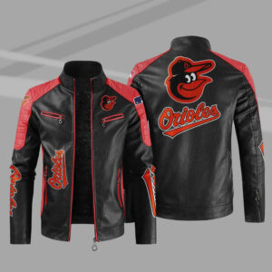 Baltimore Orioles Midfield Black Satin Jacket