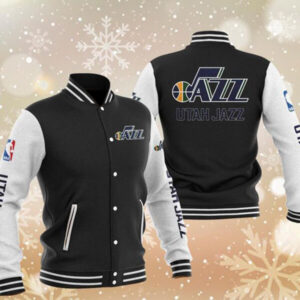 NBA Utah Jazz Hardwood Classics Script Satin Jacket - Maker of Jacket