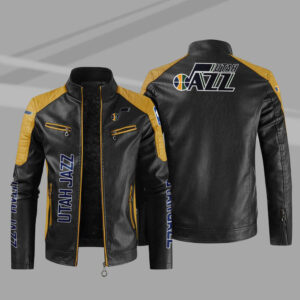 NBA Utah Jazz Hardwood Classics Script Satin Jacket - Maker of Jacket