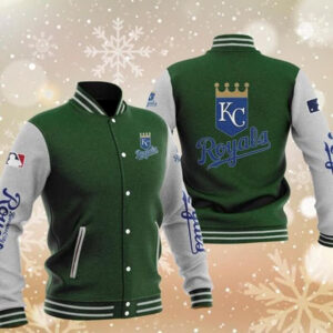 Kansas City Royals Varsity Light Blue and White Jacket