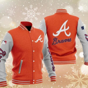 Maker of Jacket MLB Atlanta Braves Captain II Royal Zip Satin