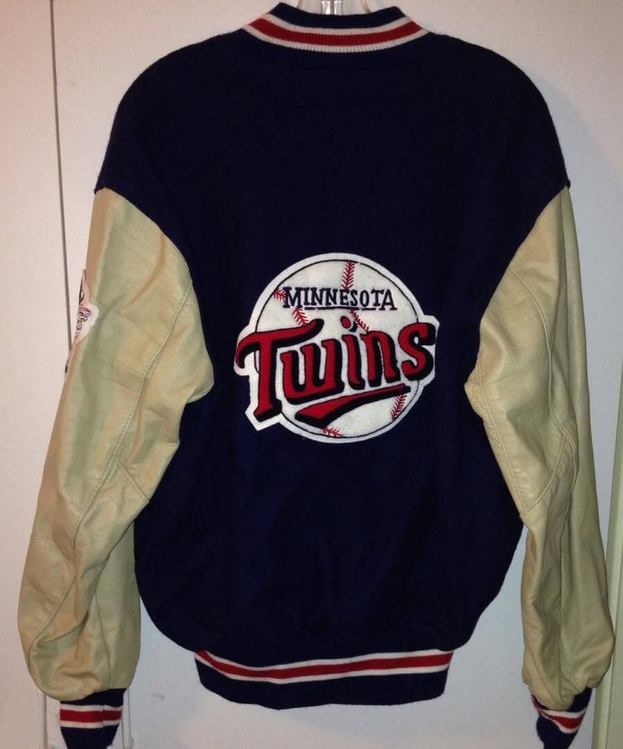 Maker of Jacket MLB Minnesota Twins Team Blue Delong Varsity