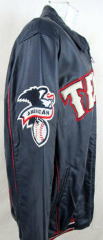 MLB Texas Rangers Blue Leather Jacket