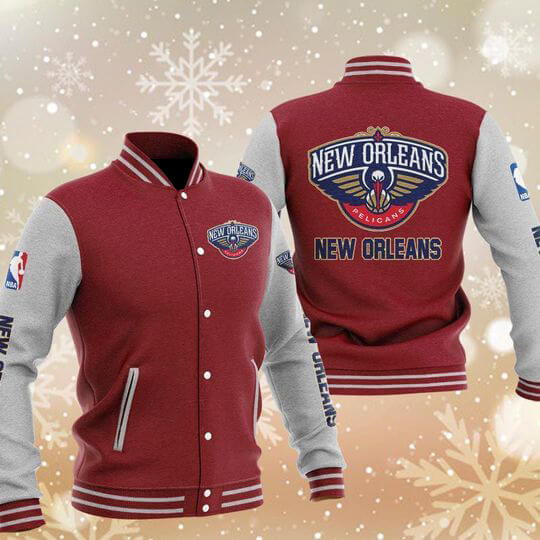 Maker of Jacket Varsity Jackets Maroon New Orleans Pelicans Baseball