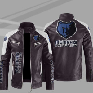 Varsity Bomber Navy Blue Memphis Grizzlies Embroidered Wool Jacket - Jackets  Masters