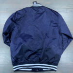 Navy Script New York Yankees Satin Jacket