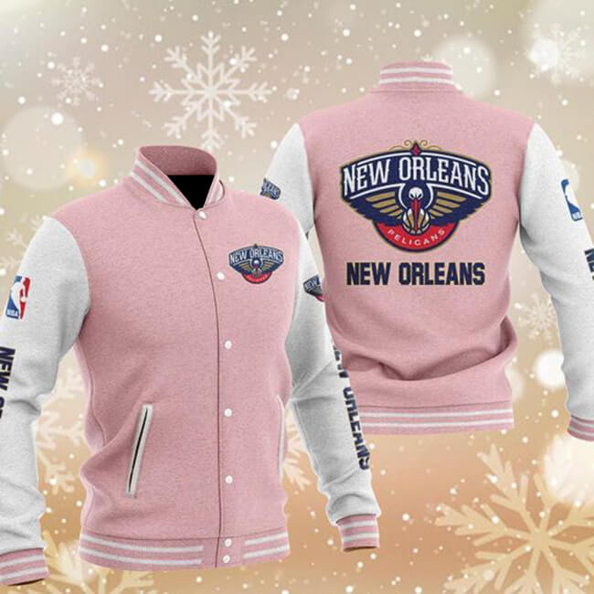 Maker of Jacket Varsity Jackets Maroon New Orleans Pelicans Baseball