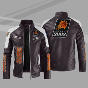 Maker of Jacket Sports Leagues Jackets NBA Teams Phoenix Suns Throwback White Satin