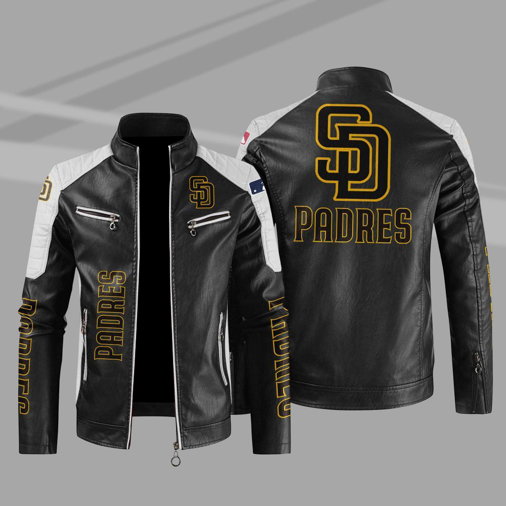 Maker of Jacket Fashion Jackets Vintage MLB San Diego Padres Leather