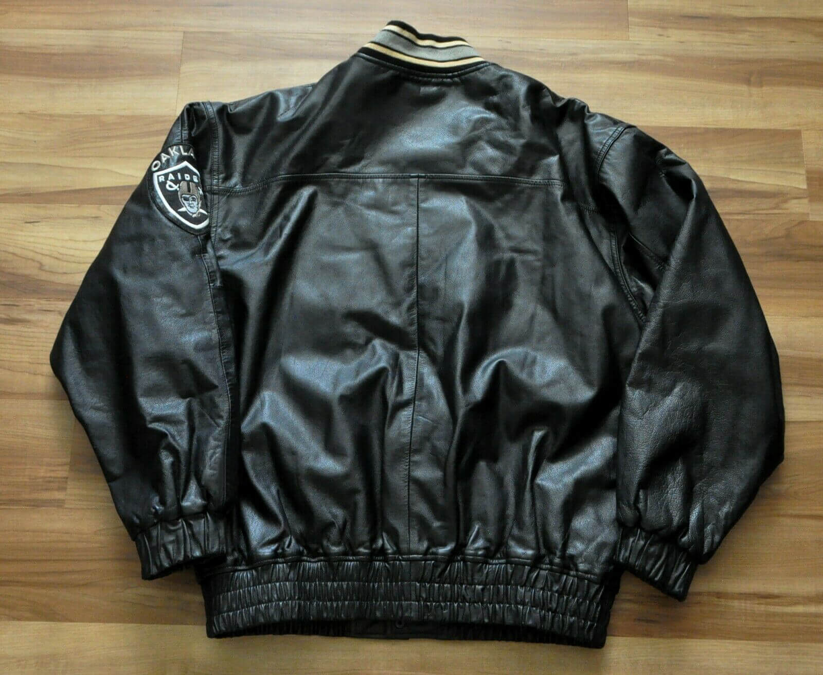 Unisex Vintage Las Vegas Raiders Soft Leather Jacket