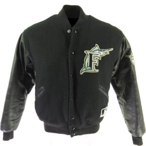 Maker of Jacket MLB Miami Marlins Vintage Blue Satin