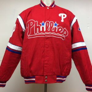 Red Wool Varsity Philadelphia Phillies 1949 Jacket - Jackets Masters