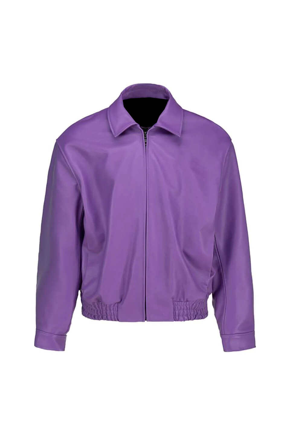 A Few Good Kids Purple Clock Bomber Leather Jacket - Maker of Jacket