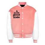 A Few Good Kids Strike Pink Baseball Varsity Jacket