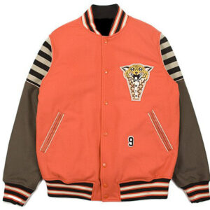 Maker of Jacket Varsity Jackets Supreme Red Tiger Leather
