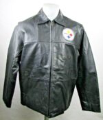 Black Pittsburgh Steelers NFL Leather Jacket